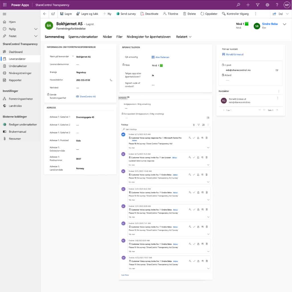 System for the Transparency Act: All your supplier data and documentation in one place