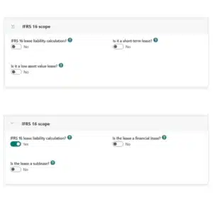 Vurdering av om avtalen omfattes av IFRS 16 og om unntak for kortsiktige leieavtaler eller eiendeler med lav verdi kan benyttes - ShareControl IFRS 16
