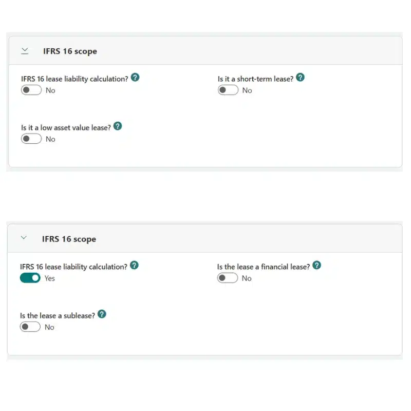 Vurdering av om avtalen omfattes av IFRS 16 og om unntak for kortsiktige leieavtaler eller eiendeler med lav verdi kan benyttes - ShareControl IFRS 16